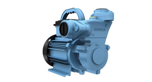 Havells Zinnia 2 Plus 0.5HP Residential Water Pump, Single Phase (Grey) | Aluminium Body | In-Built Thermal Overload Protector