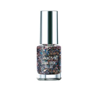 LAKMÉ Color Crush Nail Art, G12, 6Ml, Shimmery Finish (50 Shades / Unicorn / Chrome / Circus / Glitterati)