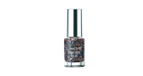 LAKMÉ Color Crush Nail Art, G12, 6Ml, Shimmery Finish (50 Shades / Unicorn / Chrome / Circus / Glitterati)