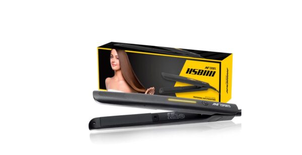 Ant Esports HSB1111 Hair Straightener | Ceramic Coated Plates | Quick Heating | Straightening & Curling | Travel-Friendly | All Hair Types