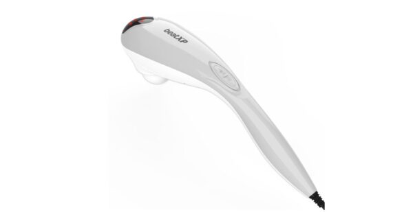 BeatXP Stream Full Body Massager Machine // 4 Attachments for Pain Relief // 12-Month Warranty // Infrared Heat Therapy // Ergonomic Handle (Metallic Silver)