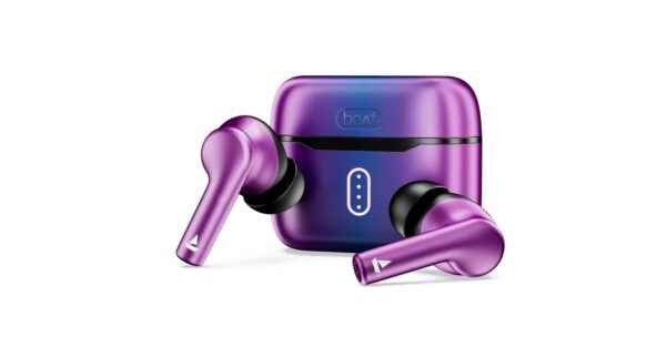boAt Airdopes 141 Pro Buds: 13mm Drivers / Metallic Finish / 60HRS Battery / 4Mics ENx / Fast Charge / IPX5 / v5.3 Bluetooth / TWS Wireless Earphones (Galactic Purple)
