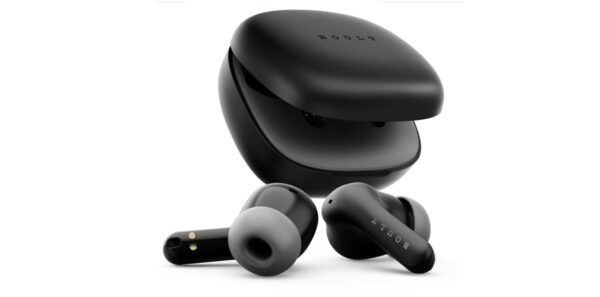 Boult K10 True Wireless Earbuds: 50H Playtime, Clear Calling, Gaming Mode, Fast Charging (Pure Black)