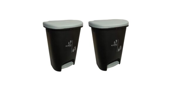 Cello Plastic Step-On Pedal Garbage Dustbin (50 L, Grey-Grey) - Large Capacity Waste Bin with Foot Pedal for Easy Use - Durable and Hygienic Trash Can for Home, Office, or Commercial Spaces