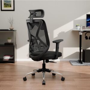 Green Soul Zodiac Lite Office Chair | Ergonomic Design | 1D Adjustable Armrests | Synchro Tilt Lock | Adjustable Lumbar Support | Mesh Fabric | Black