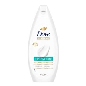 Dove Advanced Sensitive Care Bodywash | Ceramide Nutrient Cream | 250 ml Hypoallergenic Bodywash (Strengthens Skin Barrier, 100% Skin Natural Ingredients)