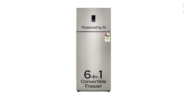 Godrej 436 L 2 Star Inverter Frost Free Double Door Refrigerator (RF EON 438B RCI CH GD, Champagne Gold) "AI Tech / 1+2 Years Warranty / 95%+ Food Disinfection"