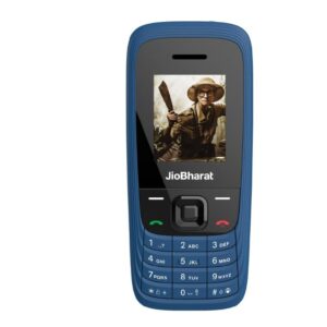 JioBharat V4 4G Phone: Entertainment, UPI Payments, Long Battery Life (Blue) / JioTV, JioHotstar, JioSaavn / Digital Camera, LED Torch / Locked for Jio Network