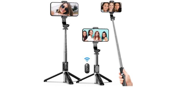 Kratos K1 Selfie Stick with Tripod Stand and Bluetooth Remote / 3-in-1 Multifunctional Design / Extendable to 68cm / 360° Rotation / For All Smartphones