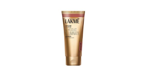 LAKMÉ Glycolic Illuminate Facewash with Glycolic Acid | Exfoliating Cleanser for Dull Skin | Gentle Face Wash for Glowing Complexion (100gm)