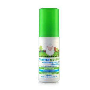 Mamaearth Nourishing Baby Hair Oil: Almond, Avocado & Coconut (100 ml) - 100% Natural, Dermatologically Tested, Chemical-Free Formula for Healthy Hair Growth