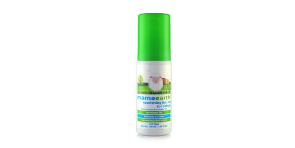 Mamaearth Nourishing Baby Hair Oil: Almond, Avocado & Coconut (100 ml) - 100% Natural, Dermatologically Tested, Chemical-Free Formula for Healthy Hair Growth