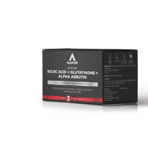 Man-Up Kojic Acid & Glutathione Soap (Pack of 3) | Gentle Exfoliation & Nourishing Formula | Dark Spot Care | Alpha Arbutin, Vitamins C & E | For Healthy, Radiant Skin