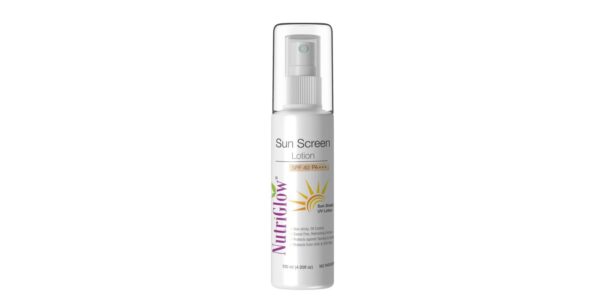 NutriGlow Sunscreen Body Lotion SPF 40 & PA+++ | Non-Greasy Formula | Broad Spectrum UVA & UVB Protection | For All Skin Types | 120ml