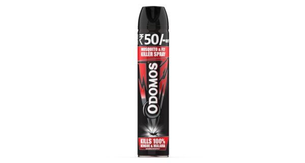 Odomos Mosquito & Flies Killer Spray - 625ml | Powerful Formula for Complete Protection | Effective Indoor Pest Control | Instant Kill & Long Lasting Action | All-Round Protection from Dengue and Malaria