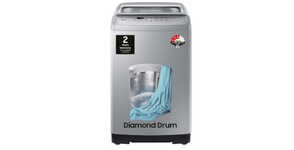 Samsung 7 kg Fully-Automatic Top Load Washing Machine (WA70A4002GS/TL, Imperial Silver) / 3 Star Energy Rating / 680 RPM / 6 Wash Programs / Diamond Drum