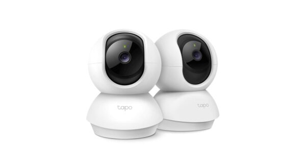 Tapo TP-Link C210P2 360° 3MP 2K Smart Wi-Fi Security Camera (2-Pack) | Full HD 1296P Video | Pan/Tilt | Alexa Enabled | 2-Way Audio | Night Vision | Motion Detection | Indoor CCTV | White