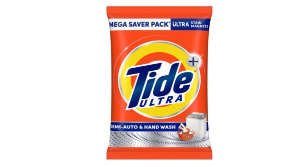 Tide Ultra Stain Magnet Clean Semi-Auto & Hand Wash Detergent Powder (10 Kg) / Powerful 3-in-1 Formula / Tough on Stains, Gentle on Clothes / For Semi-Automatic Machines & Hand Wash