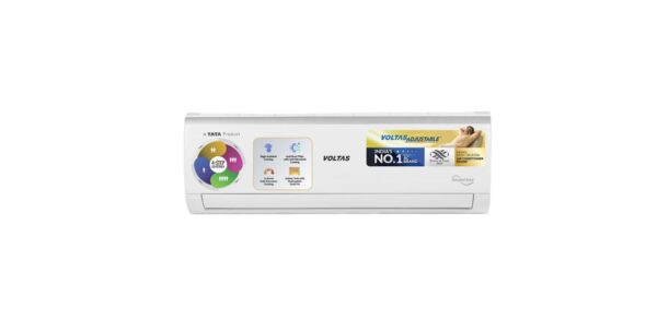 Voltas 1 Ton 3 Star Inverter Split AC (Copper, 4-in-1 Adjustable Mode, Anti-dust Filter, 123V Vectra CAE, White)