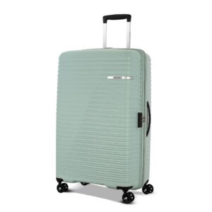 American Tourister Liftoff 79 CM Large Check-in Polypropylene (PP) Hard 8 Wheels Spinner Luggage/Suitcase/Trolley Bag for Travel (Sea Blue) - 360° Spinner, Impact Resistant, 3 Years Global Warranty