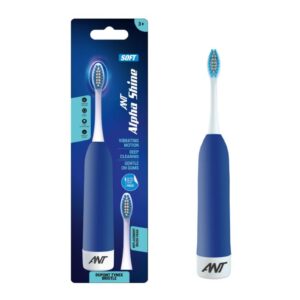 Ant Alpha Shine Electric Toothbrush - Blue | 28,000 Oscillations/Minute | 360° Cleaning | Quad-Timer Technology | FDA & ROHS Approved