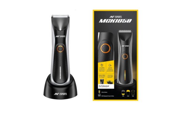 Ant Esports MGK1850 Waterproof Body Hair Trimmer (Beard, Body, Pubic) / Ceramic Blades / LED Display / 2 Speed Settings / IPX5 Water Resistant / Includes Dock & Protective CombAnt Esports MGK1850 Waterproof Body Hair Trimmer (Beard, Body, Pubic) / Ceramic Blades / LED Display / 2 Speed Settings / IPX5 Water Resistant / Includes Dock & Protective Comb