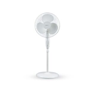 Bajaj Esteem 400 MM Oscillating Pedestal Fan For Home | Stand Fan With Tilt Mechanism | Voltage Protection | 100% Copper Motor | High Air Delivery | 3-Speed Control | 2 Yrs Warranty (White)