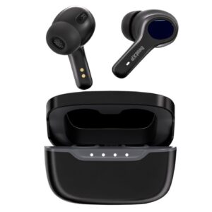 BeatXP Pulse XPods: Bluetooth True Wireless Earbuds (Black) / 40H Playtime / Dual Mic AI ENC / Gaming Mode / Type C / 10mm Drivers / IPX5 / BT 5.3 / Touch Control