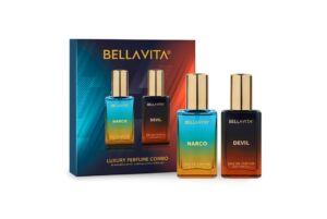 BELLAVITA Narco & Devil | Long Lasting 2x20ml EDP Perfume Set (Men/Women) | Bergamot, Jasmine & Vanilla | Premium Unisex Fragrance Combo