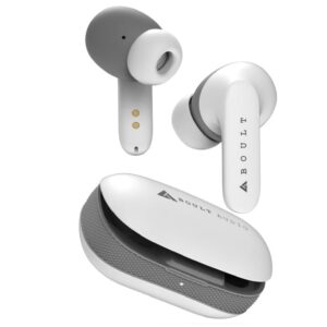Boult Z20 Truly Wireless Bluetooth Earbuds (Ivory White) - 51H Playtime, Zen™ ENC Mic, Made In India, Low Latency Gaming, Touch Controls, Rich Bass Drivers