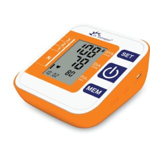 Dr. Morepen Arm Blood Pressure Monitor Model Bp 14 (Multicolor) / Simple and Accurate / Hypertension Indication / 2 Users Interface / 240 Memories / Averaging of Three Readings