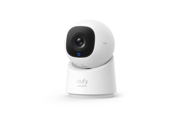 Eufy Security Indoor Cam C220 | 2K Resolution (360° PTZ) | Wi-Fi Enabled | AI Tracking | Alexa & Google Compatible | Night Vision