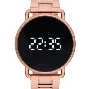 Ferro Digital Black Dial Unisex-Adult Watch (F11064A-C) - 42mm Case / 30m Water Resistant / 2 Year Warranty