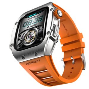 Fire-Boltt Asphalt Racing Edition Smart Watch (1.91" Touch Screen) | Bluetooth Calling | Health Suite | 123 Sports Modes | 400 mAh Battery | IP67 Water Resistant | Multiple Colors (Orange)