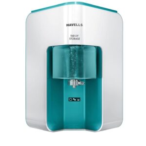 Havells Fab UV Storage Water Purifier (White & Green) / UV+UF / Copper+Zinc / 5 Stage Purification / 7L Tank / Suitable for TDS