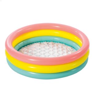 Intex Wet Set Collection Baby Pool (86cm x 25cm) / Sunset Glow Inflatable Pool / Soft PVC / 3-Ring Design / 68L Capacity / For Ages 1-3 Years
