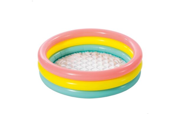 Intex Wet Set Collection Baby Pool (86cm x 25cm) / Sunset Glow Inflatable Pool / Soft PVC / 3-Ring Design / 68L Capacity / For Ages 1-3 Years