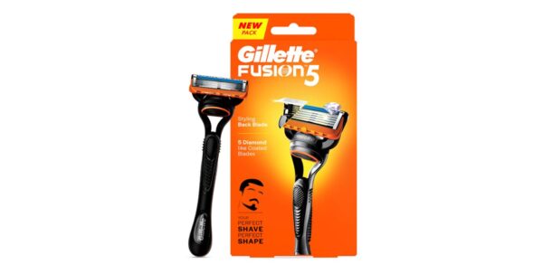 Gillette Fusion Manual Razor for Men (5-Blade Technology / Precision Trimmer / Flexible Comfort Guard / Ergonomic Handle)