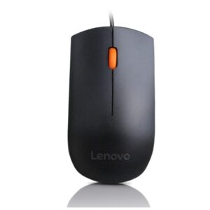 Lenovo 300 Wired USB Mouse: High Resolution 1600 DPI Optical Sensor / 3-Button Design / Ambidextrous / Ergonomic / Comfortable All-Day Grip / Plug & Play (GX30M39704)
