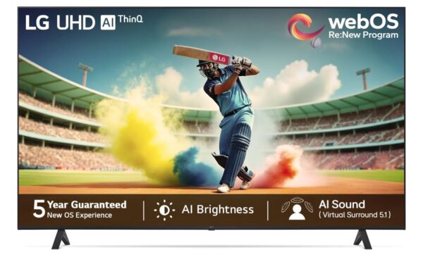 LG 43 Inches 4K Ultra HD Smart LED TV 43UR7500PSC (Dark Iron Gray) | WebOS | Wi-Fi | HDR 10 | 60Hz | α5 AI Processor | 20W Sound | 3 HDMI | 2 USB | Bluetooth 5.0