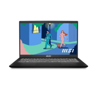 MSI Modern 15 AMD Ryzen 5 7430U 40CM FHD Laptop (16GB/512GB SSD/Windows 11/Office 2021/AMD Radeon/Black/1.75Kg) B7M-445IN