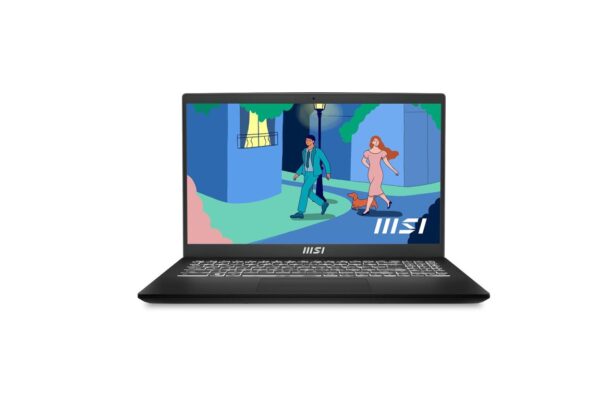 MSI Modern 15 AMD Ryzen 5 7430U 40CM FHD Laptop (16GB/512GB SSD/Windows 11/Office 2021/AMD Radeon/Black/1.75Kg) B7M-445IN