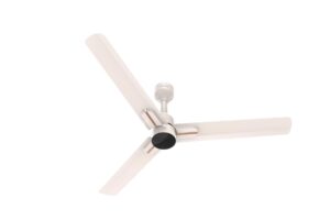 Polycab Wizzy Neo 1200mm 5-Star BLDC Ceiling Fan (Beige Rosegold) / Remote Controlled / 55% Energy Saving / 100% Copper / High Air Delivery / Reversible & Timer / 3+1 Year Warranty