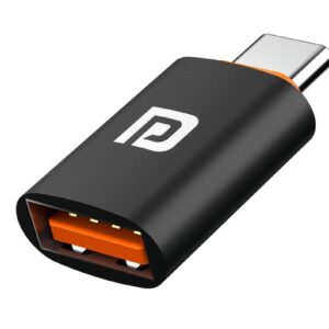 Portronics Bridge Y USB 3.0 to Type C OTG Adaptor "10Gbps High Speed Data Transfer" (Thunderbolt to USB Adapter) - Compatible with All Type C Devices / Smartphones / Laptops / Tablets / Chargers / MacBook