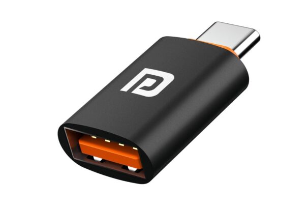 Portronics Bridge Y USB 3.0 to Type C OTG Adaptor "10Gbps High Speed Data Transfer" (Thunderbolt to USB Adapter) - Compatible with All Type C Devices / Smartphones / Laptops / Tablets / Chargers / MacBook