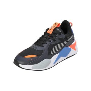 Puma Unisex RS-X Geek Res Sneaker Shoes - Black/Strong Gray - Textile Upper - Stylish Comfort for Everyday Wear