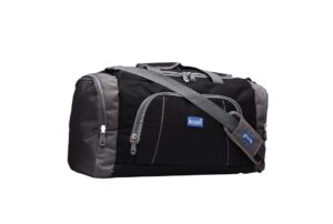 ROZEN Nylon 50 Liters 22 Inch Heavy Duty Travel Luggage Duffle Bag (Black) / Spacious Capacity / Water-Resistant / Adjustable Strap / Versatile Use