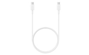 Samsung Original Type C to C Cable - 3.28 Feet (1 Meter) / White / High Speed Data & Charging / USB 2.0 Compatible