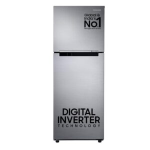 Samsung 236 L Frost Free Double Door Refrigerator (RT28C3053S8/HL, Silver, Elegant Inox) | 3 Star Energy Rating | Digital Inverter | Auto Defrost | Suitable for 2-3 Family Members
