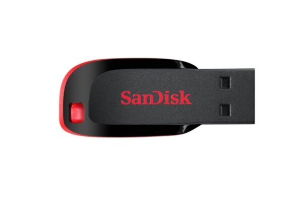 SanDisk Cruzer Blade 64GB USB 2.0 Flash Drive (SDCZ50-064G-I35) - Compact, Portable Storage / High-Capacity Pendrive / 5-Year Warranty / SecureAccess Software / Red